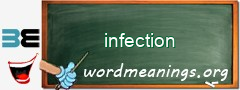 WordMeaning blackboard for infection